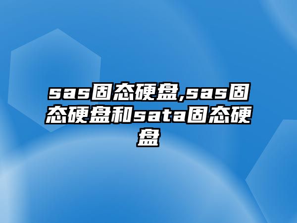 sas固態(tài)硬盤,sas固態(tài)硬盤和sata固態(tài)硬盤