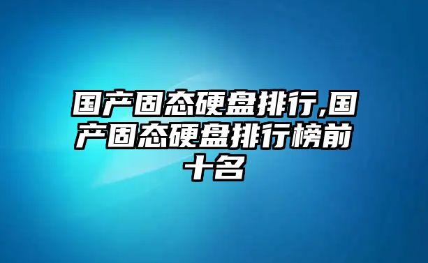 國(guó)產(chǎn)固態(tài)硬盤排行,國(guó)產(chǎn)固態(tài)硬盤排行榜前十名